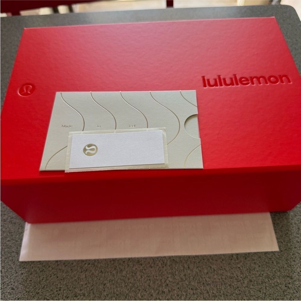 NEW Lululemon Red Gift Box New Empty Storage Keepsake